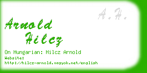 arnold hilcz business card